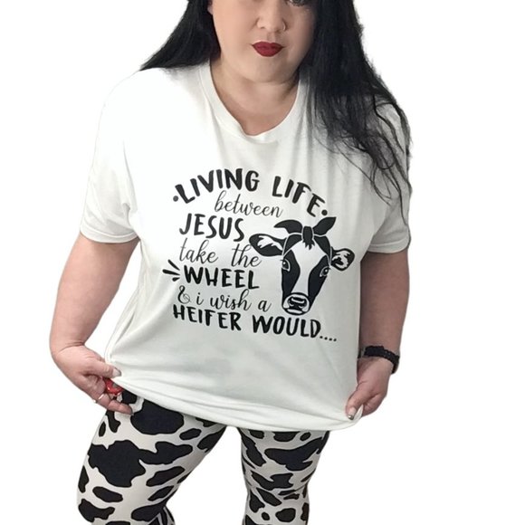 Cow Print Leggings - Picture 3 of 3